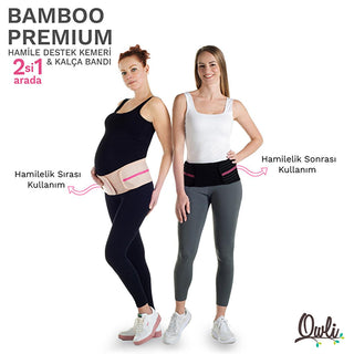Owli Bamboo Premium Maternity Support Belt - Comfortable 2-in-1 Pregnancy & Postpartum Recovery Belt for Women Owli Bamboo Premium Maternity Support Belt - Comfort & Support maternity support belt, pregnancy support, postpartum recovery, bamboo maternity belt, adjustable maternity support, pregnancy comfort, postpartum shaping, natural maternity products, breathable maternity belt, Owli Bamboo Premium