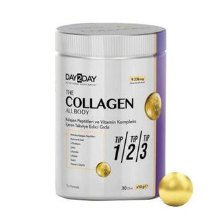 Day2Day Halal Collagen Supplement Powder - 9366.6mg Collagen Peptides, Gluten-Free, Lactose-Free, Supports Skin, Hair & Joint Health Day2Day Halal Collagen Supplement - Supports Skin, Hair & Joints collagen supplement, halal collagen, lactose-free supplement, gluten-free collagen powder, hyaluronic acid supplement, glutathione supplement, collagen peptides powder, skin health supplement, hair growth supplement, joint health support, halal-certified, sugar-free, gluten-free, preservative-free, colorant-free
