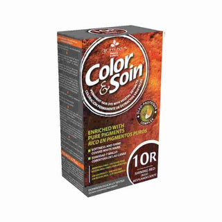 color-soin-10r-shining-red-hair-dye, vibrant-red-hair-color-box, application-of-color-soin-hair-dye Color&Soin 10R Shining Red - Vibrant Hair Color | 3.4 fl oz Color&Soin 10R Shining Red Hair Dye color-soin, hair-dye, shining-red, vibrant-color, hair-care, dye-for-women, at-home-hair-color, natural-ingredients, ai-generated, hair-beauty