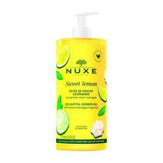 Nuxe Sweet Lemon Delightful Shower Gel: Refreshing & Fragrant - 750ml Large Size for Long Lasting Use Nuxe Sweet Lemon Shower Gel: Refresh & Invigorate Your Skin shower gel, lemon shower gel, Nuxe shower gel, sweet lemon shower gel, large shower gel, 750 ml shower gel, Nuxe Sweet Lemon Delightful Duş Jeli, fragrant shower gel, refreshing shower gel, body wash, lemon body wash, Nuxe, sweet lemon, large bottle, long lasting, invigorating, uplifting, skincare, cleansing, hydrating, shower, bath, body, fragranc