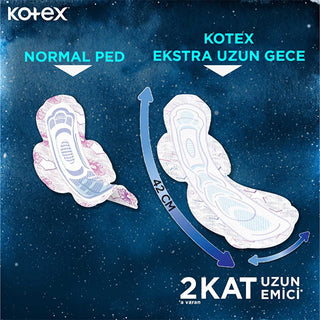 Kotex Ultra Ekstra Uzun Gece Hijyenik Ped - Comfortable, Reliable Menstrual Protection Kotex Ultra Ekstra Uzun Gece Hijyenik Ped - Comfort & Protection hygienic pad, menstrual hygiene products, ultra-long sanitary pads, cotton sanitary pads, winged sanitary pads, feminine hygiene, menstrual protection, sanitary products, women's health, period care