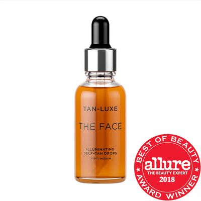THE FACE Illuminating Self-Tan Drops - Customizable Self-Tanning Face Serum for Natural-Looking Glow, Cruelty-Free Skinc