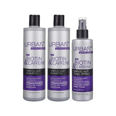 URBAN Biotin Shampoo and Hair Tonic Set - Nourishes, Strengthens, and Promotes Healthy Hair Growth