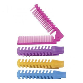 nascita colored comb in vibrant colors, nascita anti-static comb close-up Nascita Colored Comb - Anti-Static | Single Nascita Colored Comb - Anti-Static & Durable nascita, colored-comb, hair-care, anti-static, detangling, durable, hygienic, haircare-users, ai-generated, single-comb