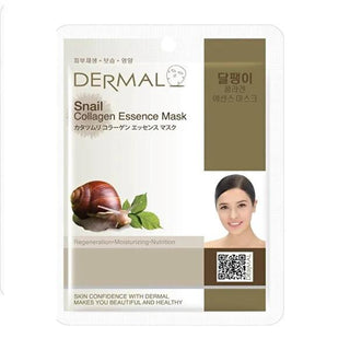 Dermal Collagen Face Mask with Snail Mucin - Natural Skincare, 100% Cotton, Hydrating & Anti-Aging Benefits Dermal Collagen Face Mask - Snail Mucin & Vitamin E face mask, collagen face mask, snail mucin face mask, natural skincare, cotton face mask, anti-aging, hydrating face mask, sensitive skin care, skincare routine, moisturizing face mask, vitamin E face mask, collagen skincare, snail mucin benefits, 100% cotton face mask, dry skin solution, skin nourishment, skin rejuvenation, pre-event skincare, daily