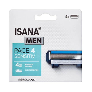 Isana Men 4-Blade Razor for Sensitive Skin - Comfortable Shaving System Isana Men 4-Blade Razor for Sensitive Skin men's razor, sensitive skin razor, 4-blade razor, Isana Men, shaving system, grooming, personal care, men's grooming, shaving, comfort shaving, razor for sensitive skin