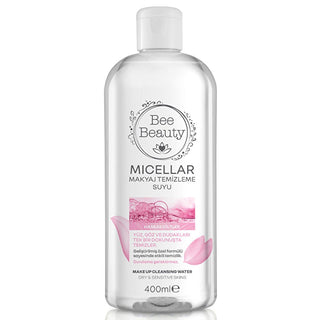 Bee Beauty Micellar Makeup Remover for Sensitive Skin - Gentle, No-Rinse Cleansing Solution for Dry Skin - 13.53 fl oz Gentle Micellar Makeup Remover for Sensitive Skin - Bee Beauty micellar makeup remover, sensitive skin care, gentle makeup removal, no-rinse makeup remover, dry skin skincare, skincare for sensitive skin, makeup removal solution, gentle cleansing, convenient skincare, Bee Beauty