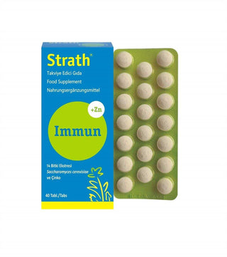 Strath Immune Support Supplement - Boosts Immune Function with 14 Herbal Extracts, Brewer's Yeast, and Zinc - Natural Immune Booster Dietary Supplement Strath Immune Support Supplement - Boosts Immune Function Naturally immune support supplement, herbal extracts tablets, zinc dietary supplement, brewer's yeast health benefits, natural immune booster, dietary supplement, health and wellness, immune system support, Strath Immune Support, 14 herbal extracts, Saccharomyces Cerevisiae, supplementary food product