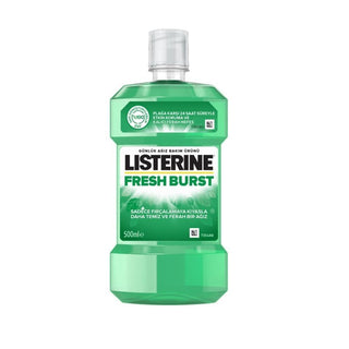 Listerine Fresh Burst Mouthwash - Antibacterial, Plaque Reduction & Fresh Breath Listerine Fresh Burst Mouthwash - Fresh Breath & Plaque Control Listerine Fresh Burst mouthwash, antibacterial mouthwash, oral hygiene products, plaque reduction mouthwash, fresh breath mouthwash, mouthwash, oral care, hygiene products, Listerine, gum health, bad breath solution, dental care