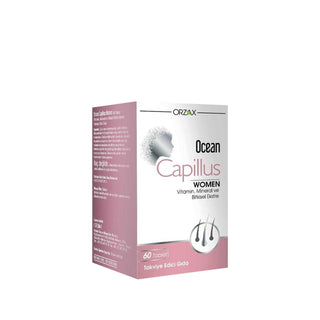 Orzax Women's Hair Health Supplement - Ocean Capillus Women 60 Tablets for Hair Growth & Strength Orzax Ocean Capillus Women - Hair Growth Supplement for Women Women's hair health supplement, Hair growth vitamins for women, Orzax Ocean Capillus Women, Dietary supplement for hair loss in women, Hair care nutritional supplements, Women's health, Hair growth support, Nutritional supplements for hair, Hair loss treatment, Women's wellness, Hair care supplements, Orzax supplements
