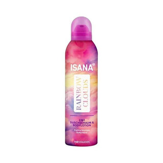 Isana Rainbow 2-in-1 Shower Foam & Body Cream: Vegan, Shea & Almond Oil - Gently Cleanses & Deeply Moisturizes for Soft, Radiant Skin Isana Shower Foam & Body Cream - Vegan, Moisturizing 2-in-1 shower foam, body cream, 2-in-1 body wash, vegan body care, shea butter moisturizer, almond oil skin care, fruity floral body wash, sensitive skin body wash, Isana shower foam, moisturizing shower foam, vegan, shea butter, almond oil, fruity floral scent, sensitive skin, dry skin, moisturizing, cleansing, body wash, 