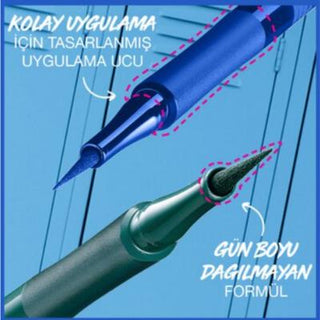 Maybelline Hyper Precise All Day Liquid Liner - Precise, Long-Lasting Eye Makeup, 720 Parrot Blue Maybelline Hyper Precise Liquid Liner - Precise Eye Makeup Liquid Eyeliner, Maybelline Hyper Precise, Long Lasting Makeup, Precise Eye Liner, Blue Eyeliner, Eye Makeup, Cosmetics, Makeup Essentials, Beauty Products, Long Lasting Eye Liner, Precise Makeup, Makeup for Beginners, Everyday Makeup, Special Occasion Makeup