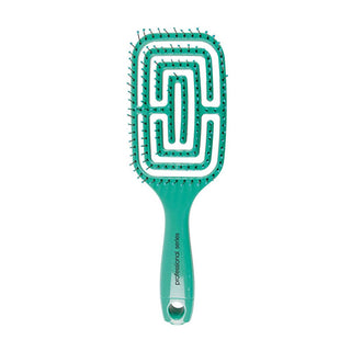 Nascita Pro Hair Brush - Gentle Detangling for Sensitive Hair, Green - 19 Nascita Pro Hair Brush for Sensitive Hair hair brush, sensitive hair care, gentle detangling, flexible hair brush, green hair brush, hair care tools, detangling brush, hair brush for sensitive scalp, gentle hair brush, Nascita Pro, hair care, beauty tools, personal care