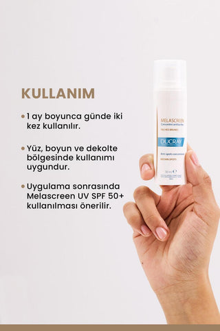 Ducray Melascreen Concentrated Care Cream for Dark Spots - Dermatologically T...