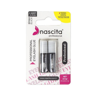 Nascita Black Eyelash Glue - 2 Pack, Safe & Reliable Adhesive for False Eyelashes, Beauty Essentials for Sensitive Eyes Nascita Black Eyelash Glue - Safe & Reliable eyelash glue, false eyelash adhesive, Nascita eyelash glue, black eyelash glue, eyelash makeup, beauty essentials, cosmetics, makeup accessories, sensitive eyes, beauty products, false eyelashes, lash glue, beauty, makeup, beauty care, personal care