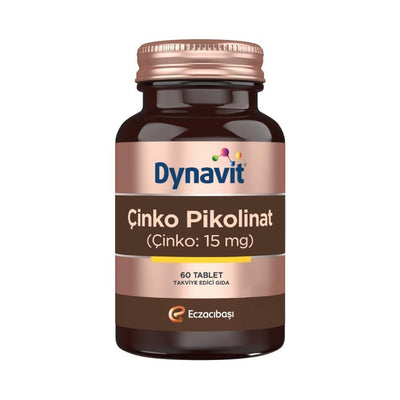 Dynavit Zinc Supplement ‚inko Pikolinat 60 Tablets - Supports Immune System Health