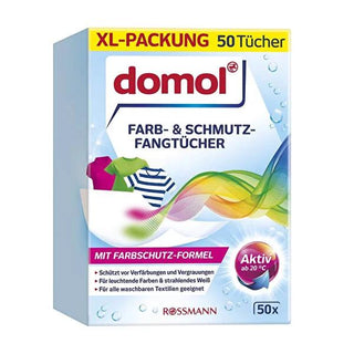 Domol Laundry Color Catcher Sheets - Prevent Color Bleeding & Fading - 50 Sheets Domol Laundry Color Catcher Sheets - 50 Count Laundry color catcher, Color-safe laundry sheets, Prevent color bleeding, Laundry color protection, Domol Renk Ayırıcı Mendil, laundry accessories, color protection, textile care, washing machine safe, easy laundry solutions, vibrant clothes, color transfer prevention