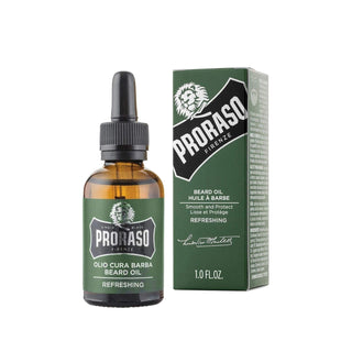 Proraso Refreshing Beard Oil with Eucalyptus - 30ml, Nourishes & Conditions Beard, Male Grooming Essentials Proraso Refreshing Beard Oil - Nourishing & Conditioning beard oil, Proraso beard oil, eucalyptus beard oil, refreshing beard oil, male grooming products, beard care, grooming essentials, men's grooming, Proraso, eucalyptus scent, nourishing beard oil, conditioning beard oil