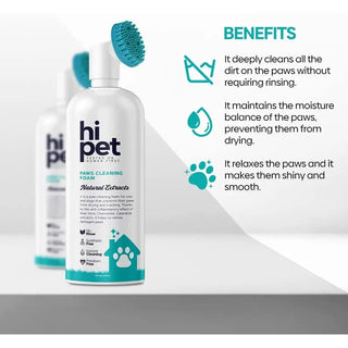 HiPet Paw Cleaner Foam Natural Paw Care Cleans Paws