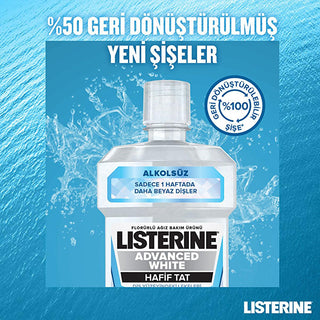 listerine advanced white mouthwash 250 ml bottle, listerine mouthwash advanced white pouring into a glass, listerine advanced white mouthwash close-up view Listerine Advanced White Mouthwash - Effective Teeth Whitening for Oral Health | 250 ml Listerine Advanced White Mouthwash - 250 ml listerine, mouthwash, teeth-whitening, oral-health, whitening-mouthwash, alcohol-based, breath-freshener, dental-care, fluoride, ai-generated