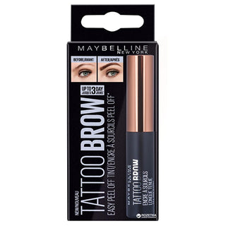 Maybelline Brow Tattoo Gel Tint - Long-Lasting Dark Brown Eyebrow Tint Gel for Perfect Eyebrows Maybelline Brow Tattoo Gel Tint - Long-Lasting Eyebrow Makeup eyebrow tint gel, long-lasting eyebrow makeup, peelable eyebrow color, dark brown eyebrow dye, Maybelline Brow Tattoo, eyebrow makeup, durable eyebrow coloring, low-maintenance beauty, sparse eyebrows, uneven eyebrows, beauty essentials, cosmetic products, eyebrow enhancement, brow gel, brow tint
