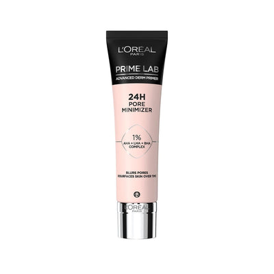 L'Oreal Paris Prime Lab Pore Minimizer Primer - AHA & BHA Infused for Smoother Skin Appearance