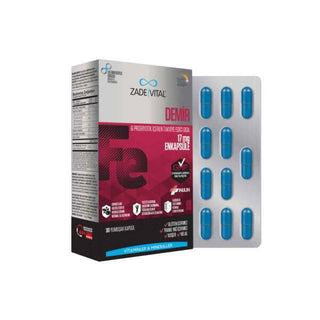 Zade Vital Iron Supplement: 17mg Iron Capsules with Prebiotic Inulin for Iron Deficiency & Enhanced Absorption - 30 Count Zade Vital Iron Supplement: Energy & Gut Support iron supplement, iron capsules, iron and prebiotic, iron deficiency, anemia supplement, inulin supplement, iron supplement for adults, iron supplement for teenagers, iron, prebiotic, gut health, energy boost, fatigue, healthy red blood cells, adults, children, teenagers, women's health, men's health, dietary supplement, nutritional supplem