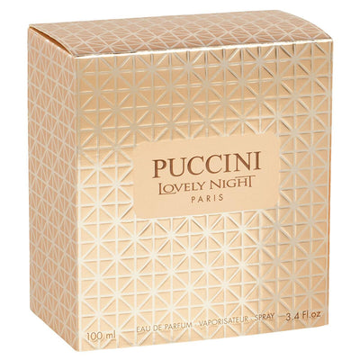 Puccini Lovely Night EDP: Long-Lasting Fruity Oriental Women's Perfume | Captivating Vanilla Patchouli Fragrance, 100ml