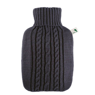 Hugo Frosh Hot Water Bag with Braided Gray Cover