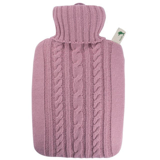 Hugo Frosh Hot Water Bag with Braided Pink Cover