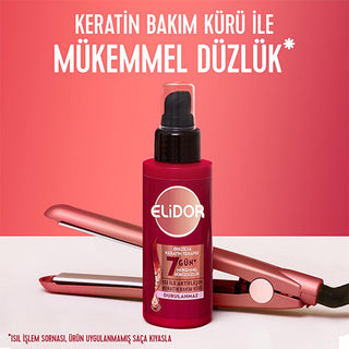 Elidor Brazilian Keratin Therapy Heat Activated Hair Treatment - Smooths Frizz, Repairs Damage, & Straightens - Keratin & Marula Oil Infused, 90ml Elidor Keratin Hair Treatment - Smooth, Repair & Straighten keratin hair treatment, brazilian keratin therapy, heat activated hair treatment, anti frizz hair treatment, hair smoothing treatment, damaged hair repair, marula oil hair, hair straightening treatment, elidor keratin, hair keratin treatment, hair treatment, keratin treatment, brazilian keratin, heat act