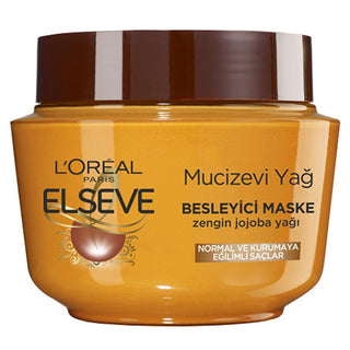 L'Oreal Paris Elseve: 6 Precious Flower Oil Hair Mask - Deeply Nourishes, Adds Silky Shine, and Revitalizes Dry Hair - 10.14 fl oz L'Oreal Hair Mask: Nourish Dry Hair & Boost Shine hair mask, dry hair treatment, nourishing hair mask, hair shine mask, flower oil hair mask, Loreal hair mask, hair conditioning mask, hair repair mask, best hair mask for dry hair, silky hair mask, hair care, dry hair, shine, softness, hair treatment, hair nourishment, L'Oreal, Elseve, flower oil, moisturizing, hydrating, hair he
