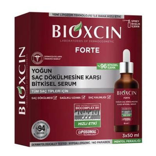 Bioxcin Forte Hair Serum - Anti Hair Loss Treatment for Intense Hair Loss, 3x50ml