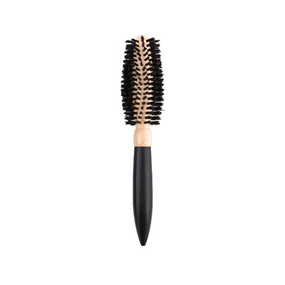 Trina Wooden Round Hair Brush 57 - Natural Hair Care Tool for Detangling & Styling