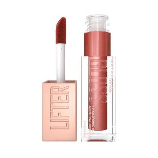 maybelline lifter gloss 017 copper, close-up of maybelline lifter gloss applicator Maybelline New York Lifter Gloss - 017 Copper Lifter Gloss Copper - Maybelline New York maybelline, lifter-gloss, copper-lip-gloss, makeup, hydrating-lip-gloss, womens-beauty, lip-care, shiny-lips, ai-generated, cosmetic-enhancements