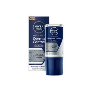 Nivea Men Derma Control Clinical Antiperspirant Roll-On for Men - Sweat Protection & Dryness - 1.69 fl oz Nivea Men Derma Control Antiperspirant Roll-On - Long Lasting Dryness Nivea Men Antiperspirant, Derma Control Roll-On, Antiperspirant for Men, Sweat Protection, Clinical Strength Antiperspirant, Men's Grooming, Personal Care, Antiperspirant Deodorant, Roll-On Deodorant, Men's Hygiene, Long Lasting Dryness, Freshness, Sensitive Skin, Active Lifestyle, Nivea Men