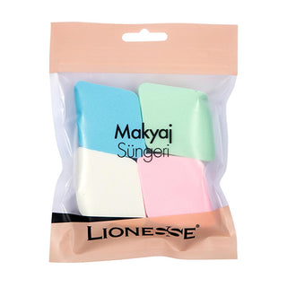Lionesse Latex Makeup Sponge Set - 4 Pack for Flawless Foundation & Powder Application - Achieve Smooth, Even Coverage with Angled Design Lionesse Makeup Sponges - 4 Pack for Flawless Foundation makeup sponge, foundation sponge, powder sponge, makeup applicator, smooth makeup application, even makeup distribution, angled makeup sponge, Lionesse makeup sponge, makeup tools, makeup accessories, flawless makeup, professional makeup, even coverage, latex sponge, beauty sponge, makeup blending, cosmetic sponge, 
