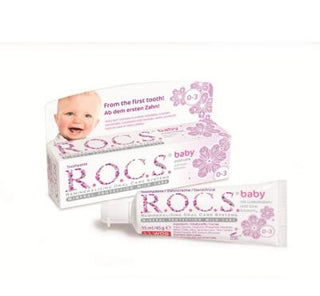 Rocs Baby Natural Toothpaste for Infants 0-3 Years - Fluoride-Free, Hypoallergenic, and Safe to Swallow Rocs Baby Natural Toothpaste - Safe & Gentle for Infants baby toothpaste, natural toothpaste for infants, fluoride-free toothpaste, hypoallergenic baby oral care, swallowable toothpaste for babies, Rocs Baby, infant oral care, natural baby products, baby oral hygiene, chemical-free toothpaste
