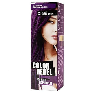 Color Rebel Cruelty-Free Purple Hair Dye - Paraben-Free, Ammonia-Free, 3.38 fl oz Color Rebel Purple Hair Dye - Cruelty-Free & Chemical-Free cruelty-free hair dye, ammonia-free hair color, paraben-free hair dye, purple hair dye, chemical-free hair color, vegan hair dye, conscious beauty products, vibrant hair color, hair dye for sensitive scalps, eco-friendly beauty