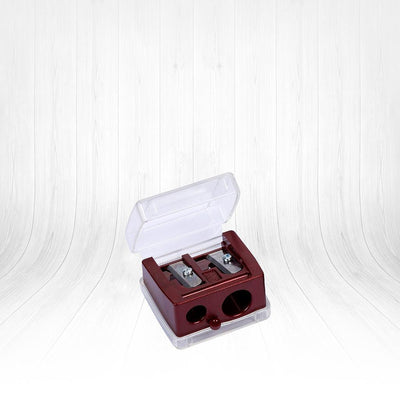 Lionesse Double Capped Pencil Sharpener 6023 - Manual, Compact, and Durable Desk Accessory for Students, Office Workers,