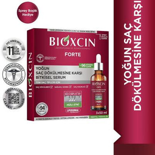 Bioxcin Forte Hair Serum - Anti Hair Loss Treatment for Intense Hair Loss, 3x50ml