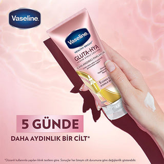 Vaseline Gluta-Hya Serum Etkili Canlandırıcı Vücut Losyonu - Moisturizing Body Lotion with Hyaluronic Acid & GlutaGlow Technology Vaseline Gluta-Hya Serum Body Lotion - Hydrate & Brighten Vaseline Gluta-Hya Serum Body Lotion, Moisturizing Body Lotion, Skin Brightening Lotion, Hyaluronic Acid Body Care, Dermatologically Tested Skincare, Hydrating Body Lotion, Brightening Body Care, GlutaGlow Technology, Niacinamide Enriched, Non-Greasy Moisturizer, Daily Skincare, Sensitive Skin Friendly, Radiant Skin, Dry S