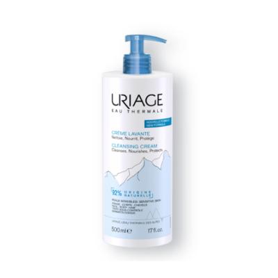 Uriage Uriage Thermal Water Cleansing Cream 500ml - Soap-Free, Hypoallergenic Skincare for Sensitive Skin