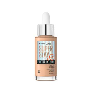maybelline super stay skin tint 30 product image, maybelline skin tint bottle close up Maybelline New York Super Stay Skin Tint - 30 | Hydrating Formula Maybelline Super Stay Skin Tint 30 - Flawless Finish maybelline, skin-tint, foundation, hydrating, makeup, beauty, cosmetics, radiant-skin, flawless-finish, ai-generated