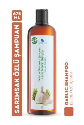 Hunca Care: Garlic & Bay Laurel Hair Strengthening Shampoo - Anti-Hair Loss, Natural Botanical Extracts for Thicker, Hea