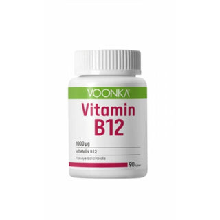 Voonka Vitamin B12 Supplement 90 Tablets - 1000 mcg B12 per Tablet for Adults Voonka Vitamin B12 90 Tablets - Energy & Nerve Support Vitamin B12 supplement, Voonka Vitamin B12, adult dietary supplements, Vitamin B12 1000 mcg, 90 tablet Vitamin B12, energy boost, nerve health, dietary supplement, health and wellness, nutrition, Vitamin B12 deficiency