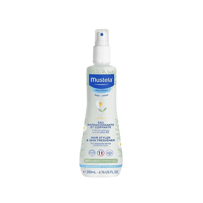 Mustela Refreshing Body Spray for Hair & Body - 200ml Gentle Styling & Refreshing Spray