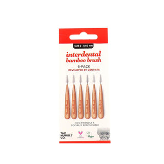 The Humble Co Bamboo Interdental Brushes Size-02 6-Pack - Eco-Friendly Oral Care for Health-Conscious Individuals Bamboo Interdental Brushes - Eco-Friendly Oral Care Bamboo interdental brushes, Eco-friendly oral care, Sustainable dental hygiene, Interdental cleaning tools, Natural dental care products, Oral care, Dental hygiene, Sustainable oral care, Biodegradable dental products, Health-conscious oral care, Environmentally friendly dental products