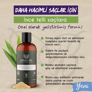 Ashley Joy Volumizing Shampoo: Bamboo & Caffeine for Thicker, Fuller Hair - Paraben Free - 400ml Ashley Joy Volumizing Shampoo | Thicker, Fuller Hair volume shampoo, thickening shampoo, shampoo for fine hair, bamboo extract shampoo, caffeine shampoo, hair volume boost, paraben free shampoo, Ashley Joy shampoo, hair volumizing shampoo, shampoo for thin hair, volumizing shampoo, shampoo, hair care, fine hair, thin hair, hair volume, bamboo extract, caffeine, kinoa, agave extract, amino acid, biotin, paraben f