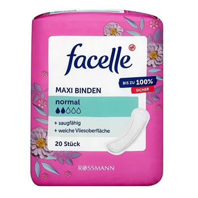 Facelle Maxi Pads for Heavy Flow: Ultra Absorbent, Comfortable, & Skin-Friendly Feminine Hygiene - Superior Protection &